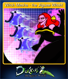 Series 1 - Card 4 of 5 - Witch Mesha - the Jigsaw Witch!