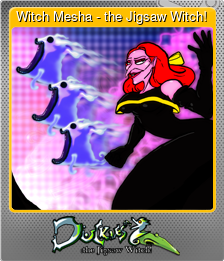 Series 1 - Card 4 of 5 - Witch Mesha - the Jigsaw Witch!