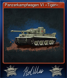 Series 1 - Card 2 of 13 - Panzerkampfwagen VI «Tiger»