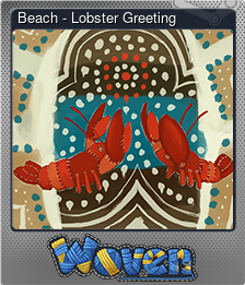 Series 1 - Card 6 of 10 - Beach - Lobster Greeting