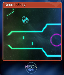 Series 1 - Card 2 of 7 - Neon Infinity