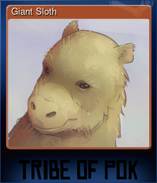 Series 1 - Card 4 of 6 - Giant Sloth