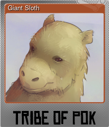 Series 1 - Card 4 of 6 - Giant Sloth