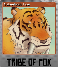 Series 1 - Card 6 of 6 - Sabre-tooth Tiger