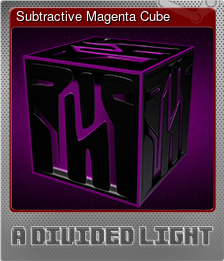 Series 1 - Card 5 of 6 - Subtractive Magenta Cube