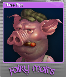 Series 1 - Card 8 of 9 - Three Pigs