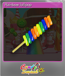 Series 1 - Card 3 of 5 - Rainbow lollipop