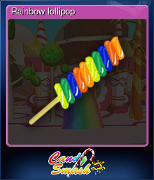 Rainbow lollipop