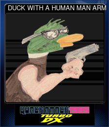 Series 1 - Card 5 of 6 - DUCK WITH A HUMAN MAN ARM