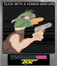 Series 1 - Card 5 of 6 - DUCK WITH A HUMAN MAN ARM