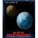 Two rockets fly