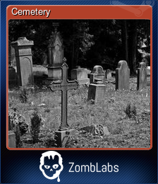 Series 1 - Card 3 of 6 - Cemetery
