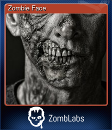 Series 1 - Card 6 of 6 - Zombie Face