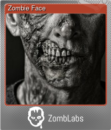 Series 1 - Card 6 of 6 - Zombie Face
