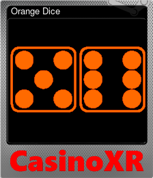 Series 1 - Card 5 of 5 - Orange Dice