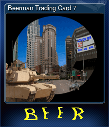 Series 1 - Card 7 of 8 - Beerman Trading Card 7