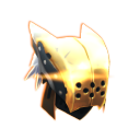 Spiral Knights: Gold Wolf Helm