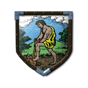 Coat of Arms - Yellow Farmer