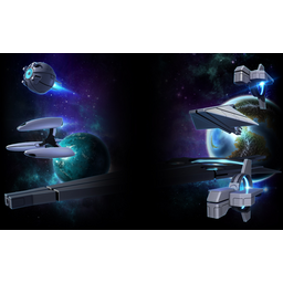 Trade Federation fleet background