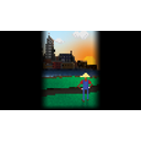 Pixelated City Quest Painting