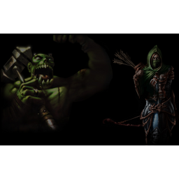 Orc and Huntress