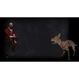 Infected Tree Cutter and Zombie Dog