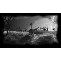 Stormy Night at the Cemetary