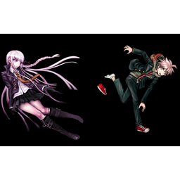 Kyoko Kirigiri and Makoto Naegi