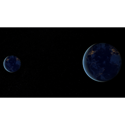 View of Earths from outerspace.