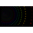 Colored points tunnel