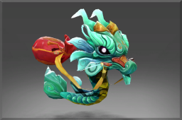 Auspicious Little Green Jade Dragon
