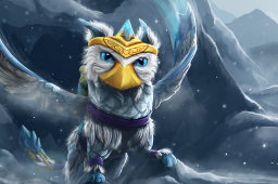 White the Blueheart Courier Loading Screen