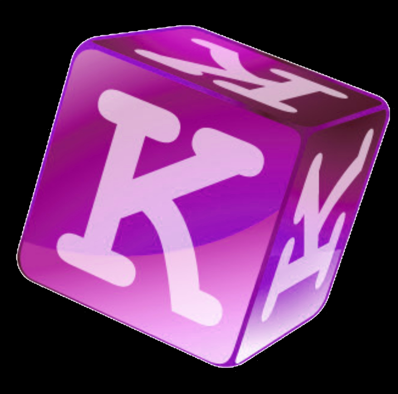 Pink K - Initial K - Sticker