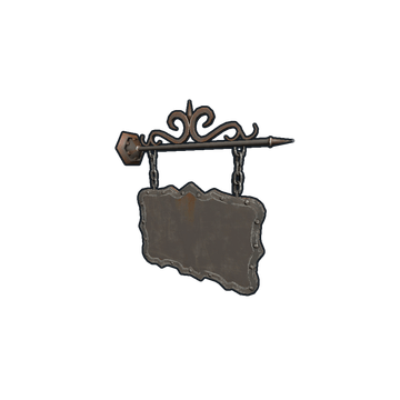 Two Sided Ornate Hanging Sign