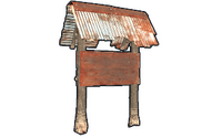 Two Sided Town Sign Post