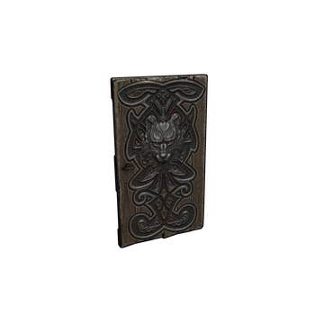Wolf Den Wooden Door