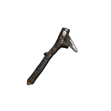 Silver Leaf Stone Pickaxe