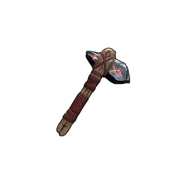 Ancient Runic Stone Hatchet