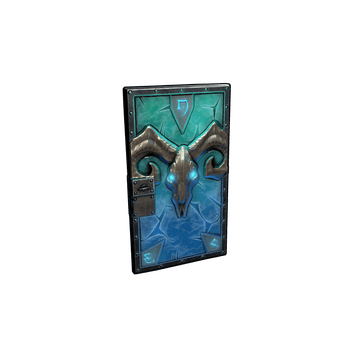 Glacial Visage Metal Door