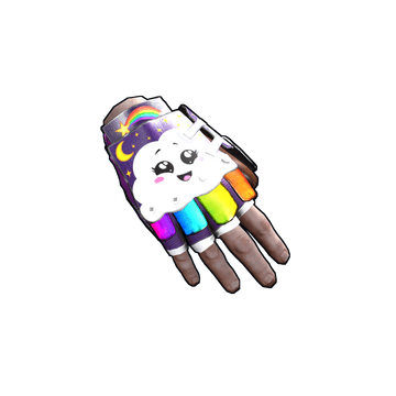Rainbow Pony Roadsign Gloves