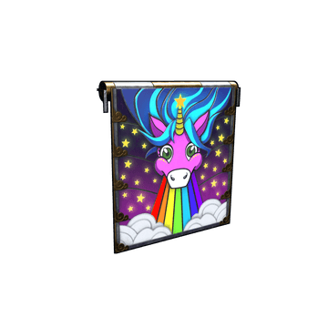 Rainbow Pony Garage Door