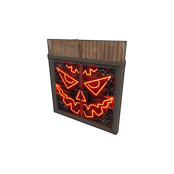 Neon Pumpkin Metal Double Door