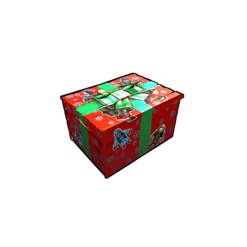 Festive Stickered Storage Box