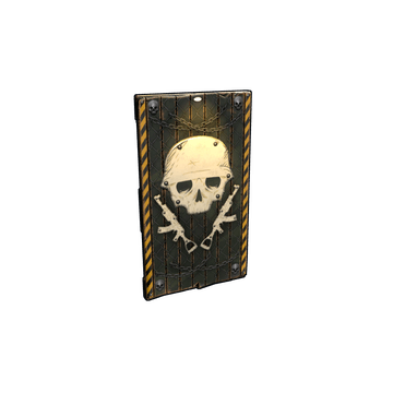 Danger Zone Wooden Door