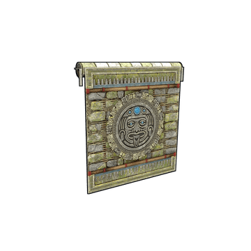 Ruin Garage Door