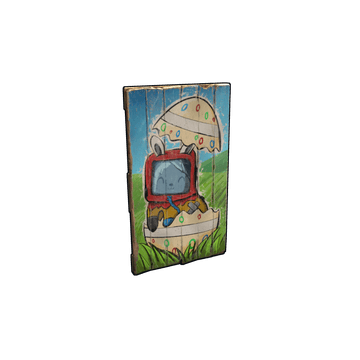 Funny Bunny Wood Door