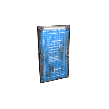 Blueprint Metal Door