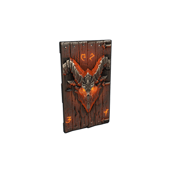 Molten Visage Wood Door