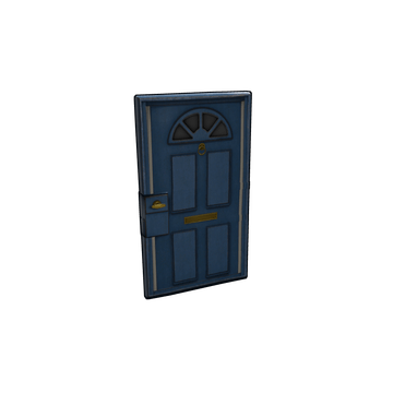 Blue Exterior Door