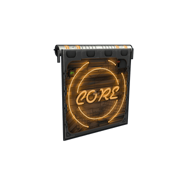 Neon Core Garage Door